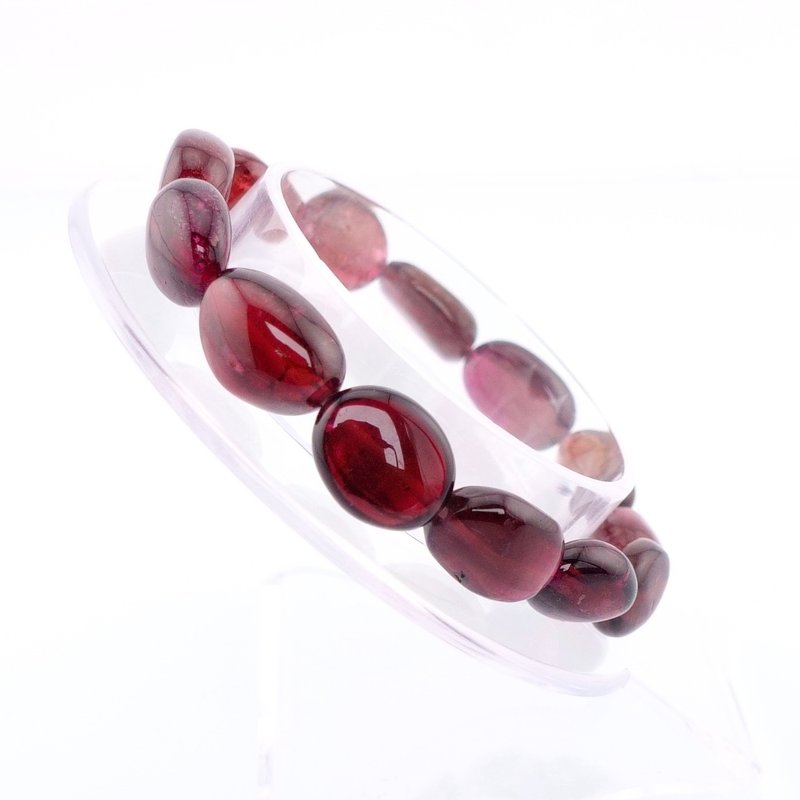 宝丽金珠宝-天然红色糖果碧玺手链 - 手链/手环 - 宝石 