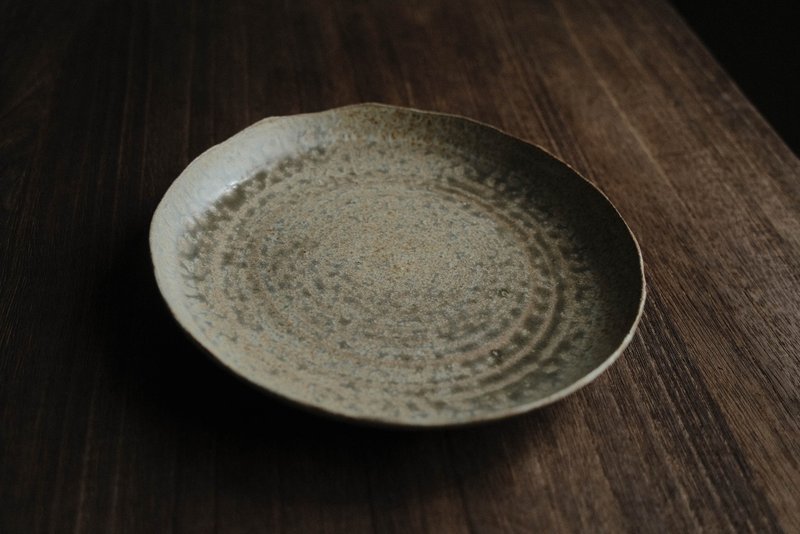 冰河・灰泥・八寸・不规则的盘 6 - 盘子/餐盘/盘架 - 陶 咖啡色