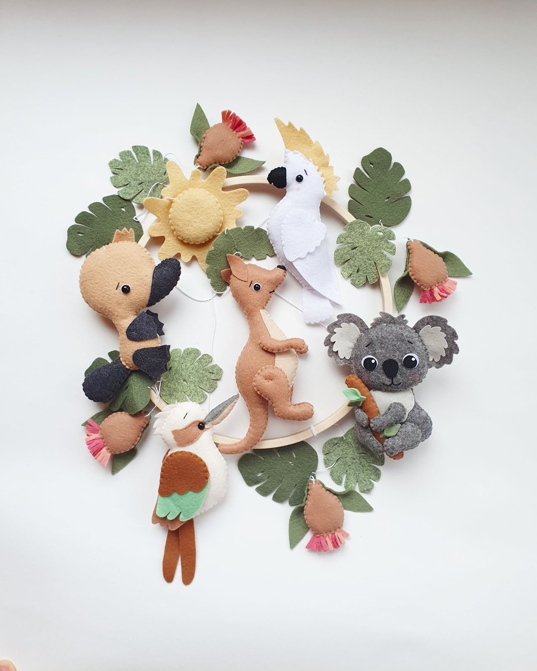 Australian baby mobile, Australian nursery, crib mobile, decor mobile ceiling - 玩具/玩偶 - 环保材料 