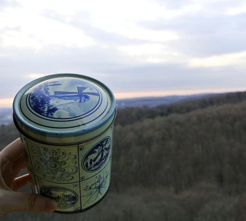 【 T - C 】 铁盒 古董 复古 礼物 摆饰 笔筒 储物盒 荷兰风车 - 收纳用品 - 其他金属 