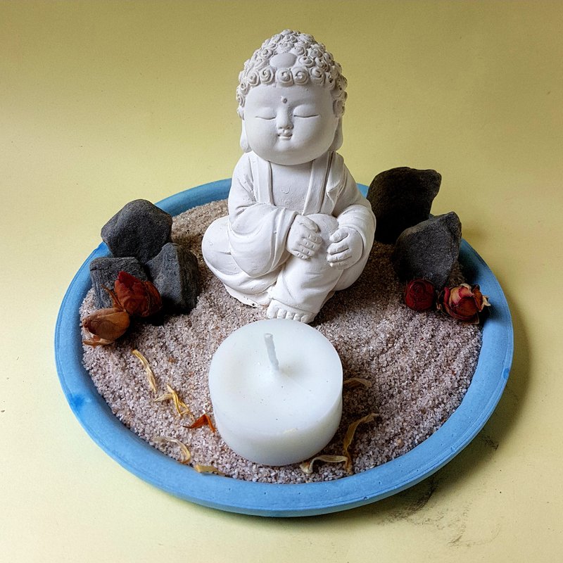 净念吉祥小佛之随愿 扩香石精油大盘套组 母亲节 香氛礼赠 - 香薰/精油/线香 - 其他材质 白色
