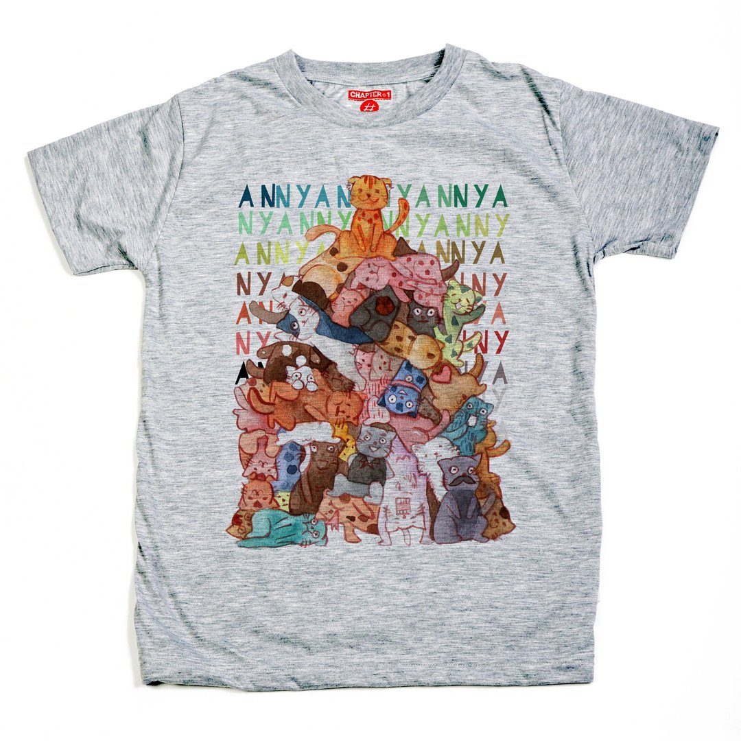 Anny Animal unisex men woman cotton mix Chapter One T-shirt - 男装上衣/T 恤 - 棉 白色