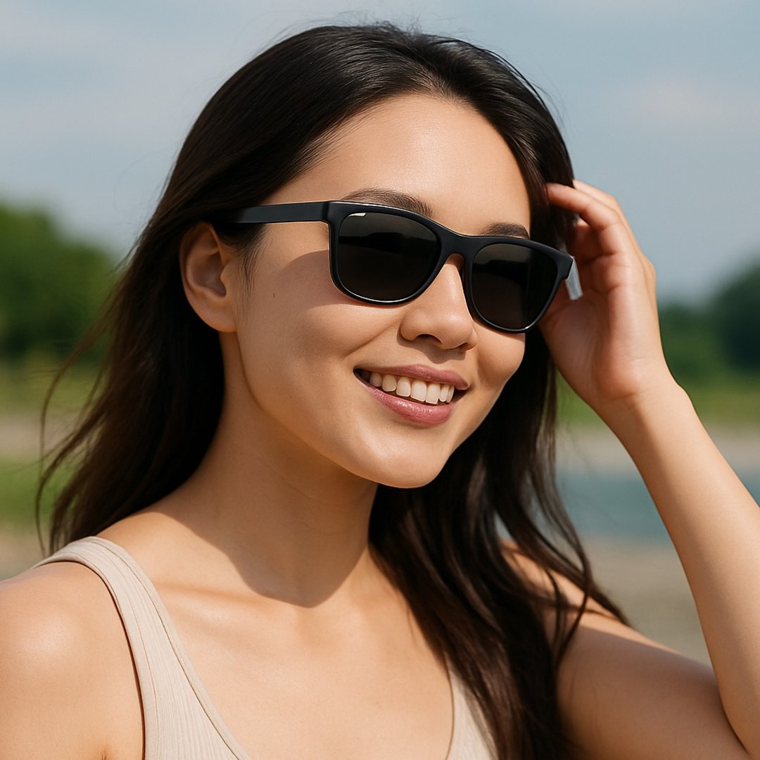 ASLLY 木质黑 Polarized 太阳眼镜  环保 UV400 防护 - 眼镜/眼镜框 - 木头 黑色