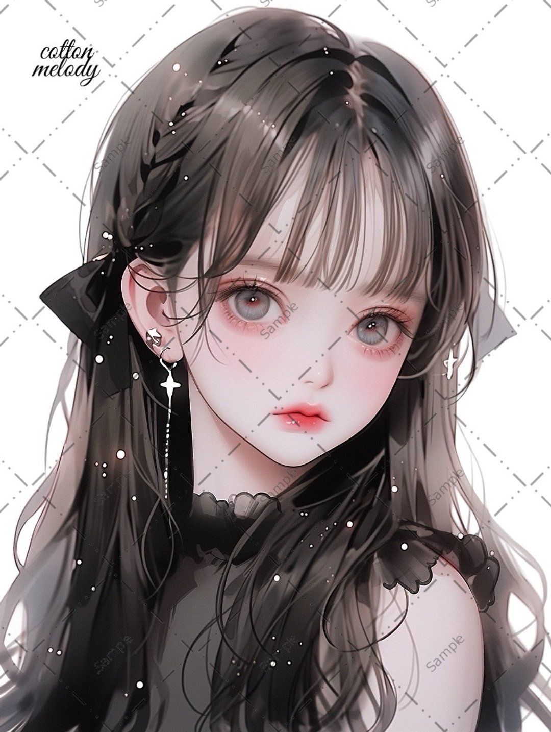 original sticker no.700 人物贴纸 原创贴纸 人物贴纸 女孩贴纸 原创人物贴纸 - 贴纸 - 纸 