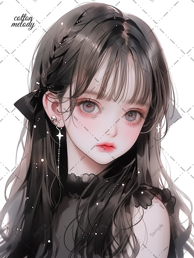original sticker no.700 人物贴纸 原创贴纸 人物贴纸 女孩贴纸 原创人物贴纸 - 贴纸 - 纸 