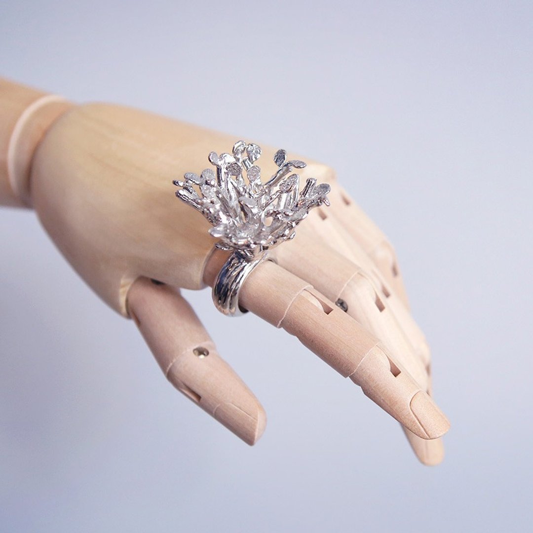 Tree Ring, Tree of life Ring, Branch Ring, Tree Jewelry, Tree of life Jewelry, Tree Branch Ring, Twig Ring, Art Jewelry, Art Trees - 戒指 - 其他金属 银色