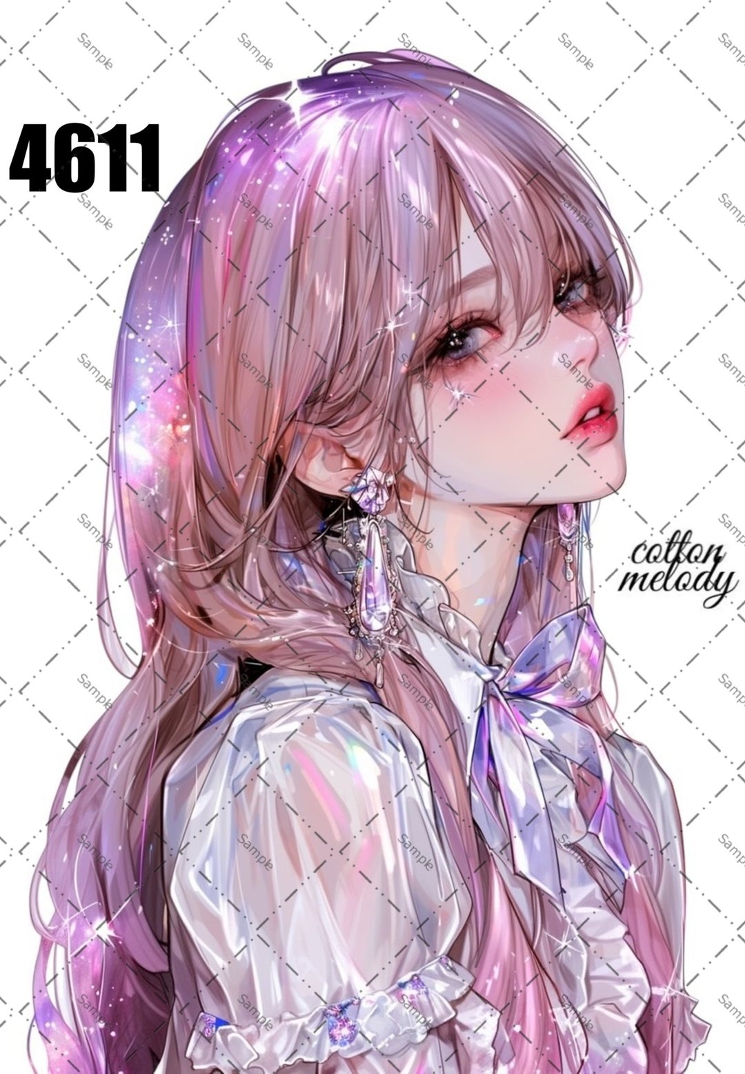 original sticker no.4611 人物贴纸 原创贴纸 原创人物贴纸 装饰贴纸 cotton melody - 贴纸 - 纸 