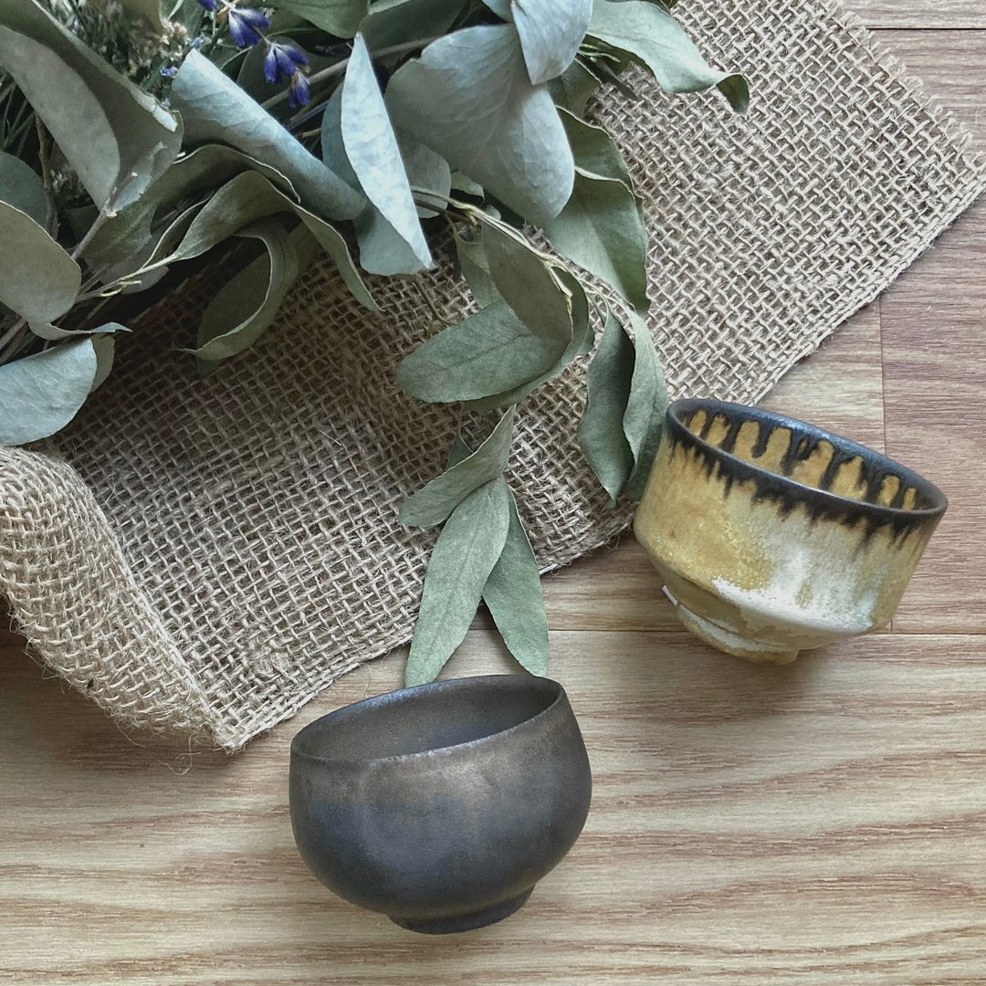 Sake set - 酒杯/酒器 - 陶 黑色