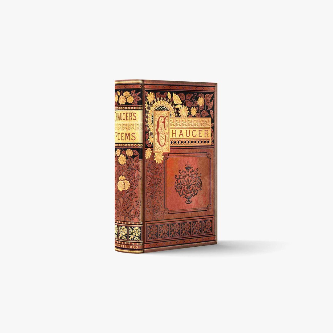 fake book box / POEMS I-CHAUCER-A【XS / 1 book】| 3D papercraft, PDF template - 图文模板设计 - 其他材质 
