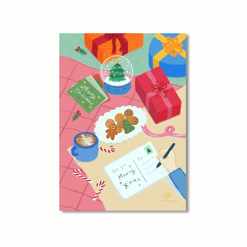 圣诞明信片 // 想给你的祝福 // - 卡片/明信片 - 纸 多色