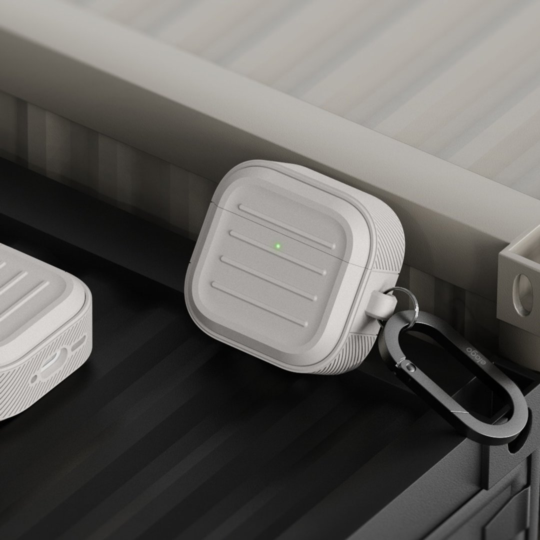 AirPods 4 Armor军规防摔耳机壳 (附扣环) - 耳机收纳 - 硅胶 多色