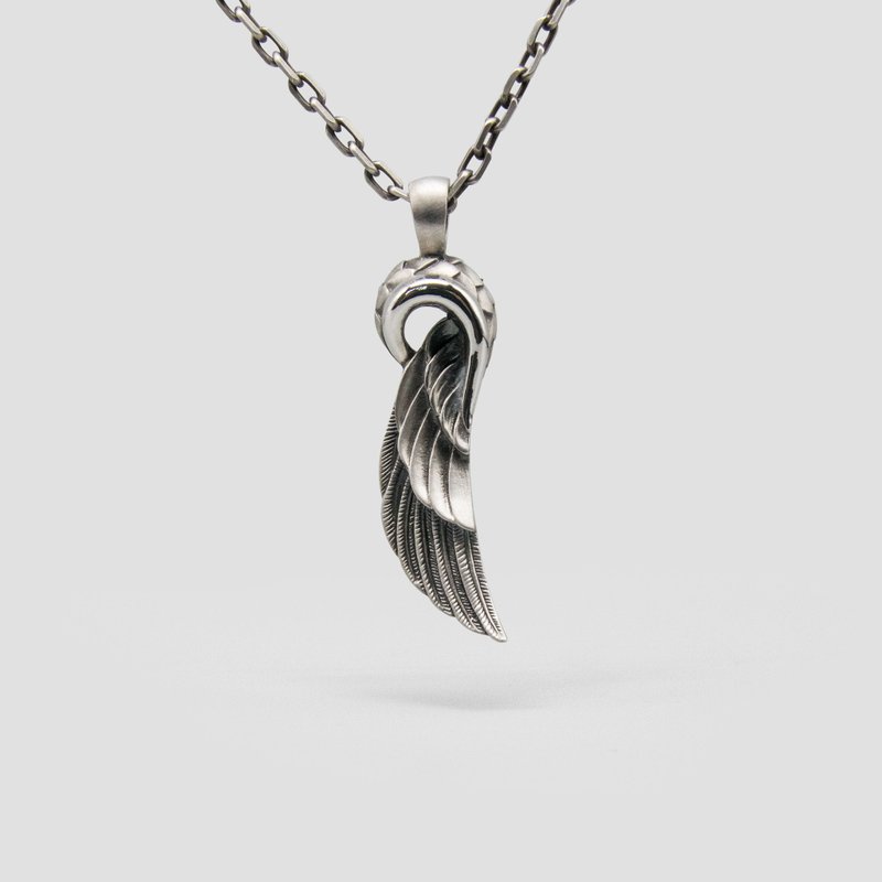 羽翼 / DN-9 - 项链 - 纯银 银色