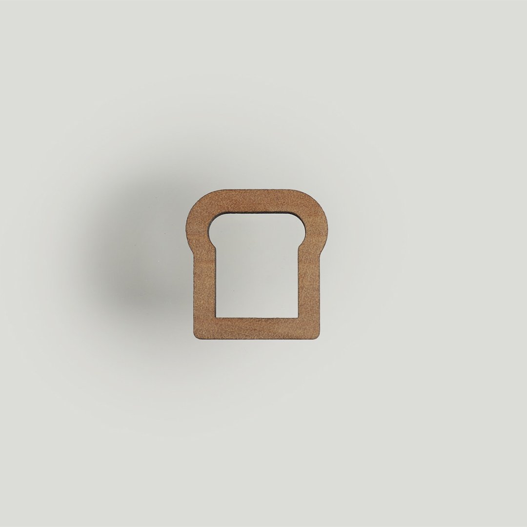 brooch pan mimi - 胸针 - 木头 