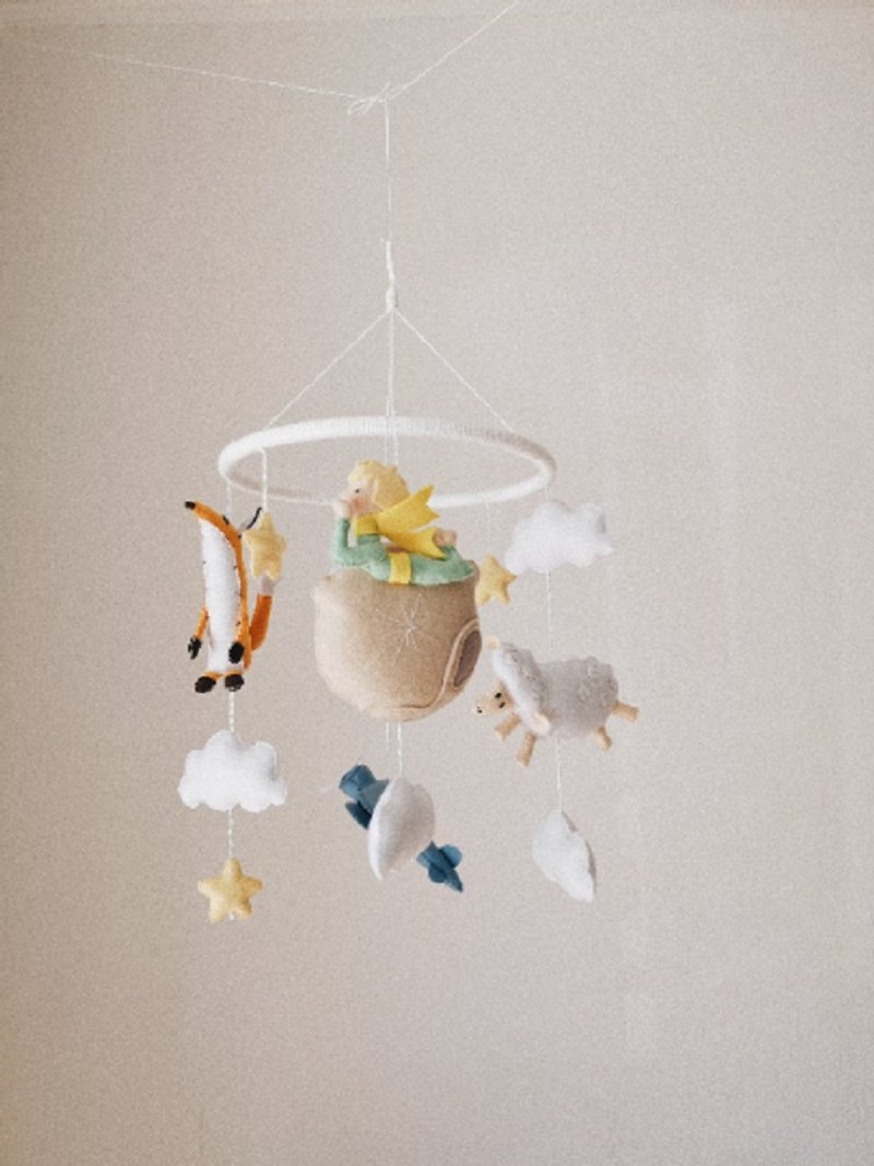 Baby mobile nursery boy, The little prince, Baby shower gifts - 玩具/玩偶 - 环保材料 蓝色