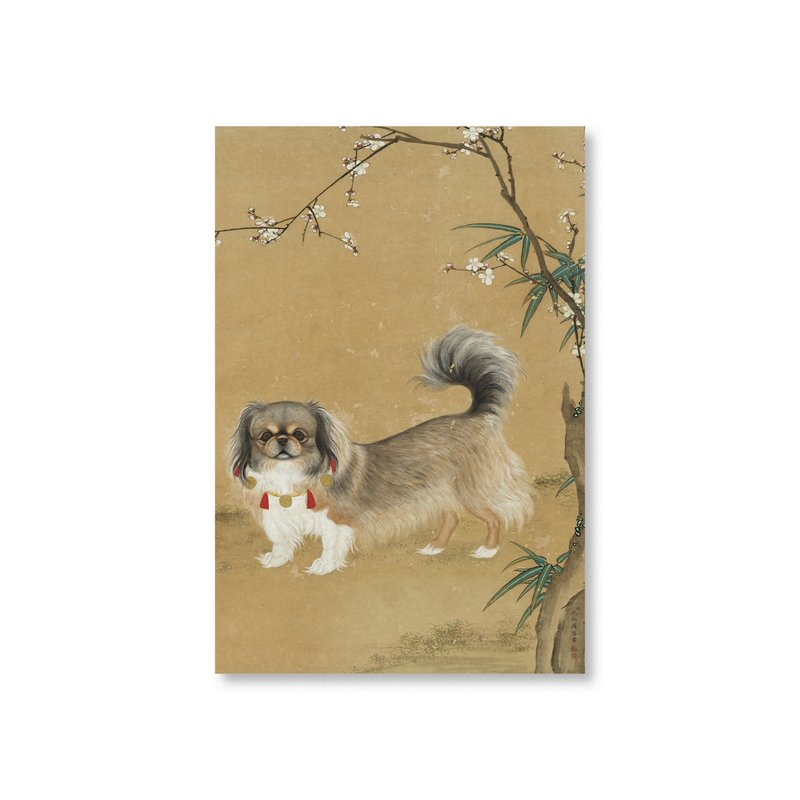 【明信片】沈振麟・画狗轴 - 卡片/明信片 - 纸 卡其色