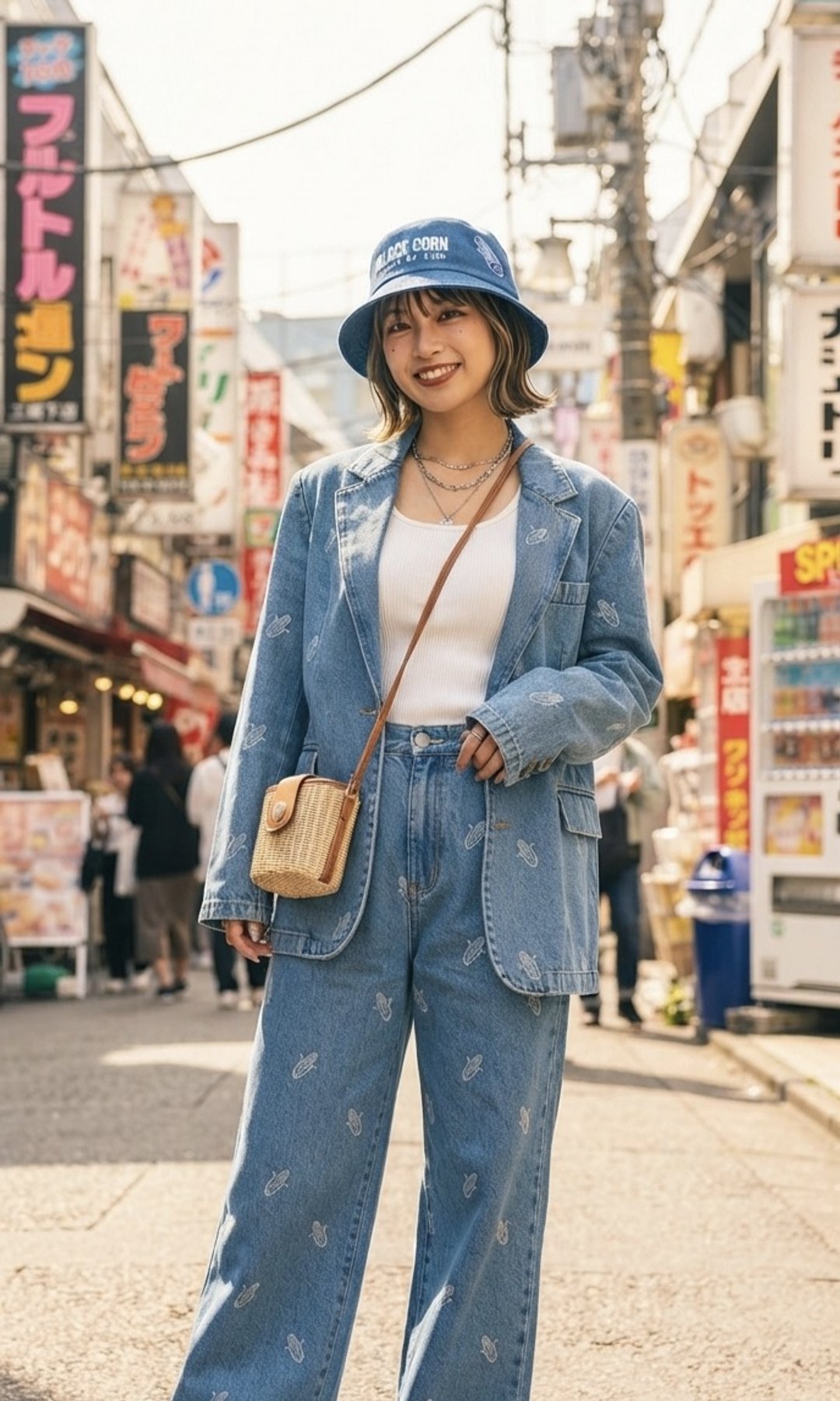 Denim Bucket Hat 牛仔渔夫帽(GP230519NO3DM) - 帽子 - 棉 