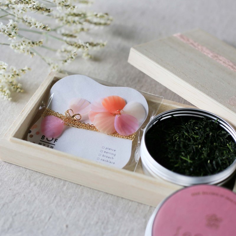 【特别合作商品】日本绿茶&面膜带 - 茶 - 新鲜食材 粉红色