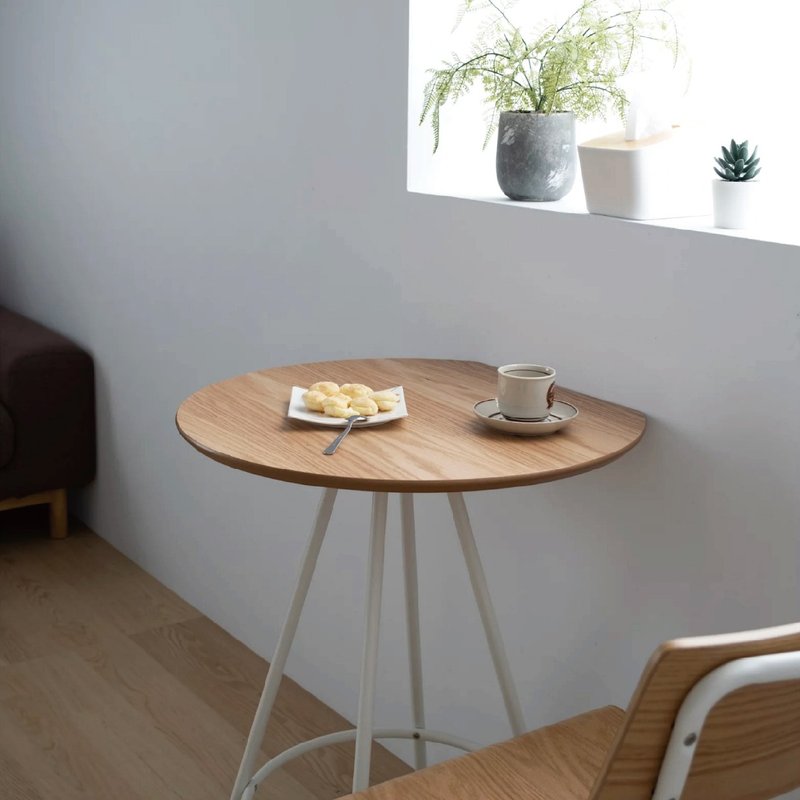 居然家居 | 小半圆桌 - 餐桌/书桌 - 木头 咖啡色