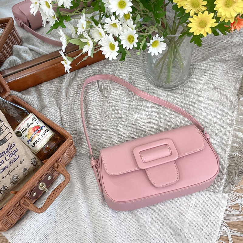 MERIMIES  单肩包  肩背包   |  豆沙粉 - 侧背包/斜挎包 - 人造皮革 粉红色