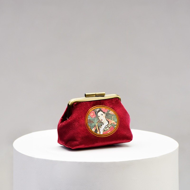 CoinQian京华烟云零钱包红色复古口金包 - 零钱包 - 其他材质 红色