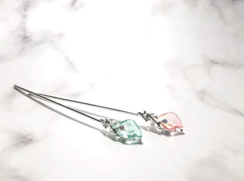 花辰月夕 海芋造型 (白k色簪体) 发簪 发饰 - 发饰 - 其他材质 多色