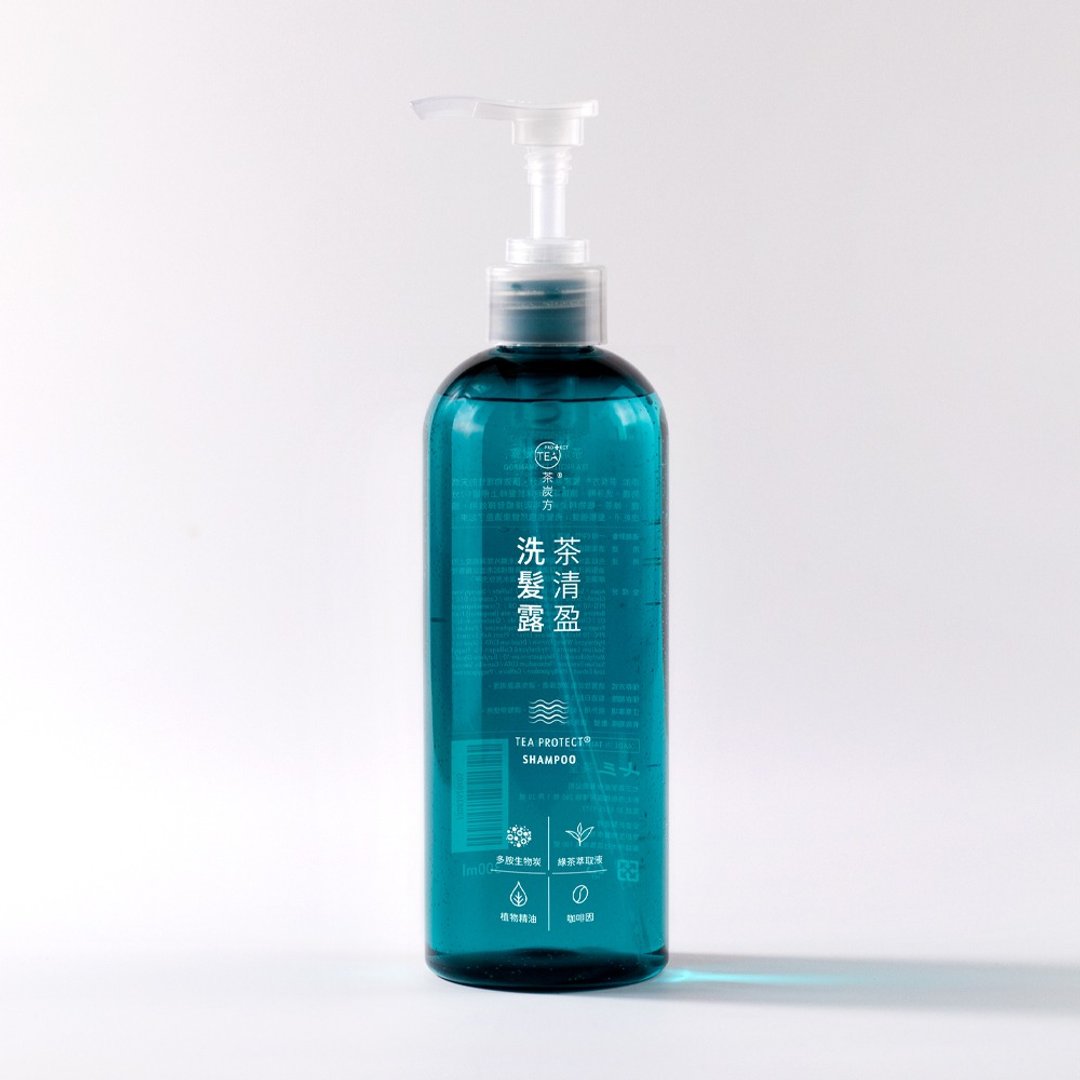 【茶炭方】茶清盈洗发露丨头皮护理、抑屑止痒、双倍咖啡因 - 洗发用品 - 其他材质 蓝色