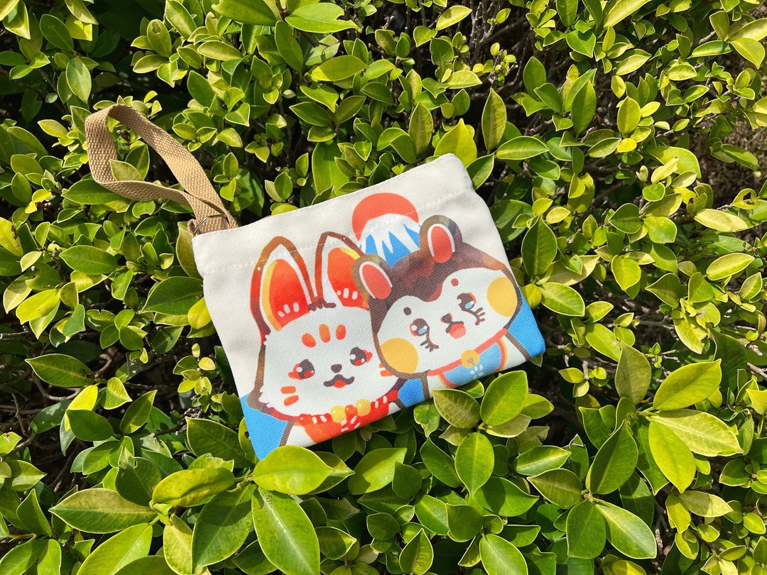 稻荷狐狸 犬张子 祝福 斜孭袋 - 侧背包/斜挎包 - 棉 