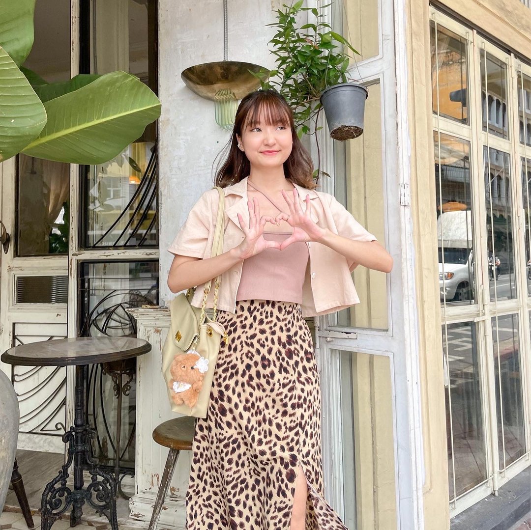 Muffin Skirt : Malt Cake - 裙子 - 丝．绢 卡其色