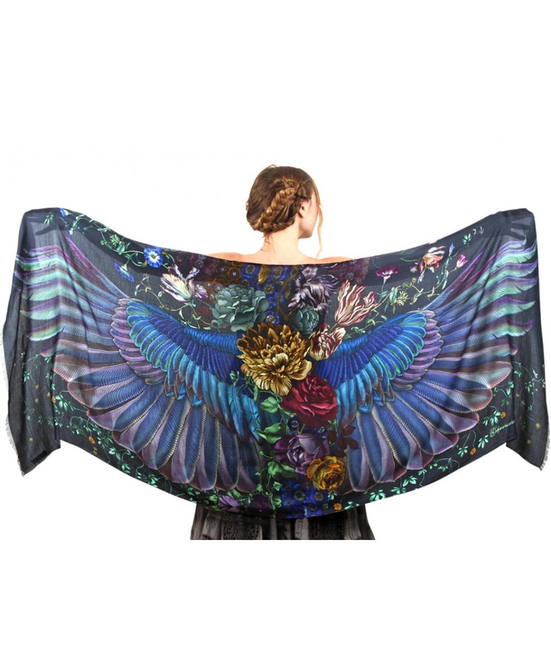 Onyx Scarf - Silk Cashmere - 丝巾 - 棉．麻 