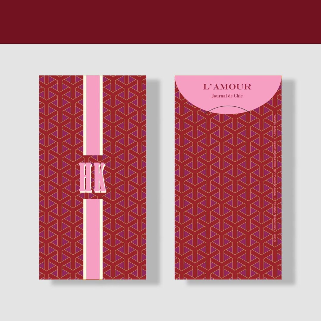 得奖  CNY New Year 2023 专属 质感信封 I HK (8入) - 卡片/明信片 - 纸 粉红色