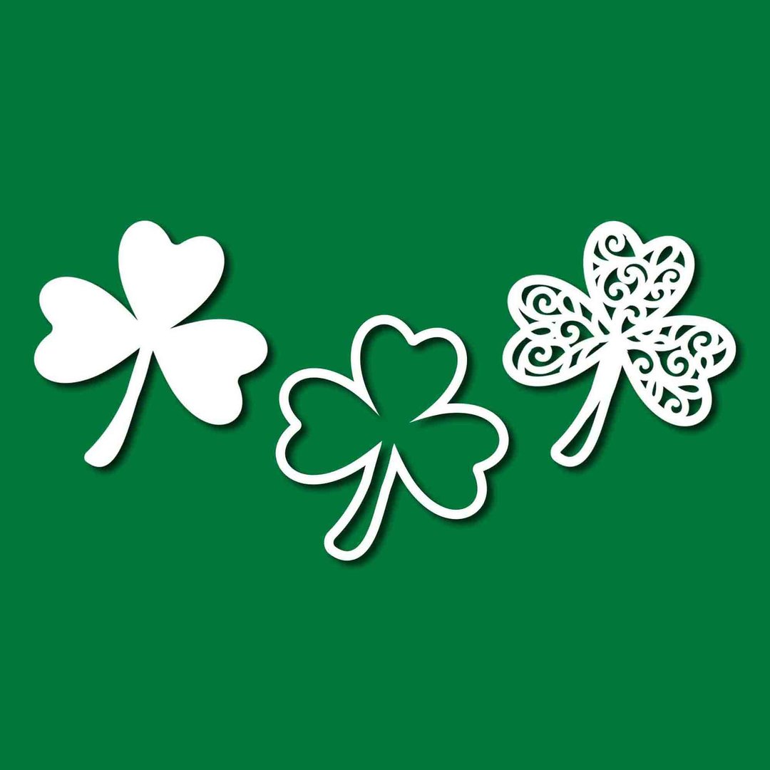 Shamrock svg, shamrock pdf, shamrock png, clover svg, clover pdf, clover png - 图文模板设计 - 其他材质 