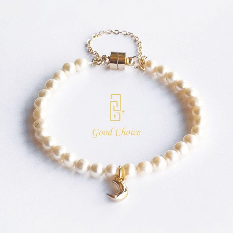 【GoodChoice】水晶手链-水手月亮 I 珍珠手链 I - 手链/手环 - 珍珠 白色