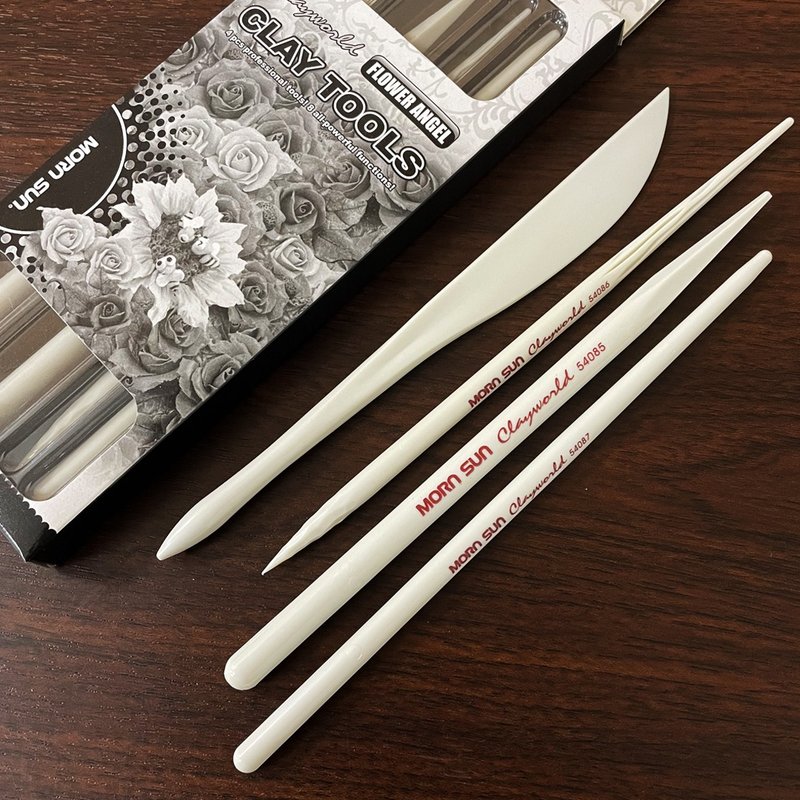 专业黏土工具棒组 - 4支组 (FLOWER AANGEL) - 其他 - 塑料 白色