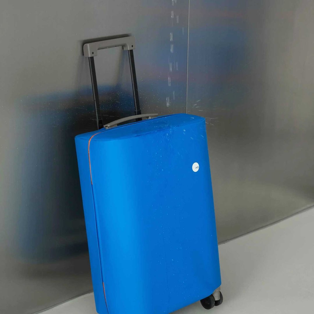 ITO LUGGAGE PVC COVER PISTACHIO 开心果行李箱PVC蓝保护套 - 行李箱/行李箱保护套 - 橡胶 白色
