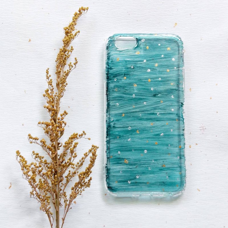 星空 手绘压克力手机壳 防摔空压壳 - 手机壳/手机套 - 塑料 蓝色