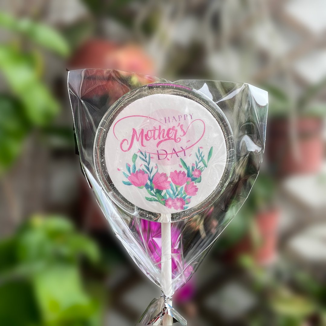 母亲节 Happy Mother's Day 妈妈我爱你 水晶棒棒糖 - 零食/点心 - 新鲜食材 粉红色
