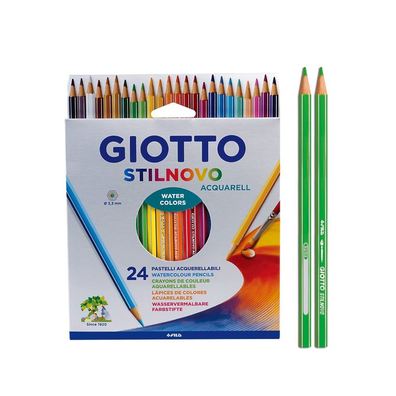 【意大利GIOTTO】STILNOVO 水溶性色铅笔(24色) - 其他 - 其他材质 