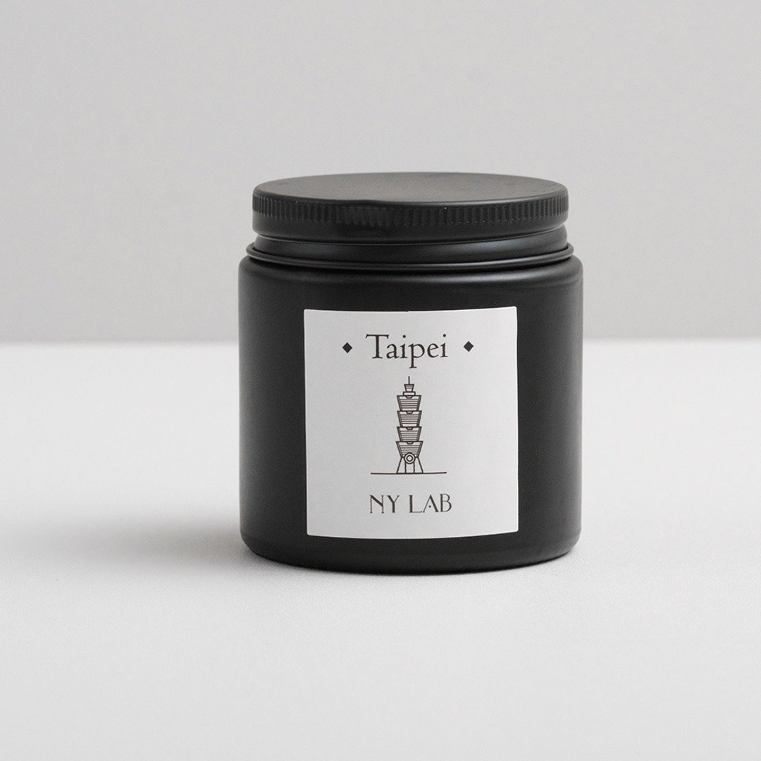 【NY LAB 纽约实验室】雾质感手工香氛蜡烛-台北品茶 3.5oz - 蜡烛/烛台 - 其他材质 黑色