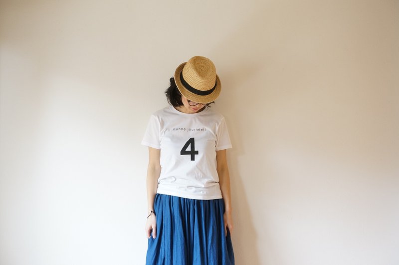 Cotton 4 bonne T-shirt S,M,Lsize - 女装 T 恤 - 棉．麻 白色