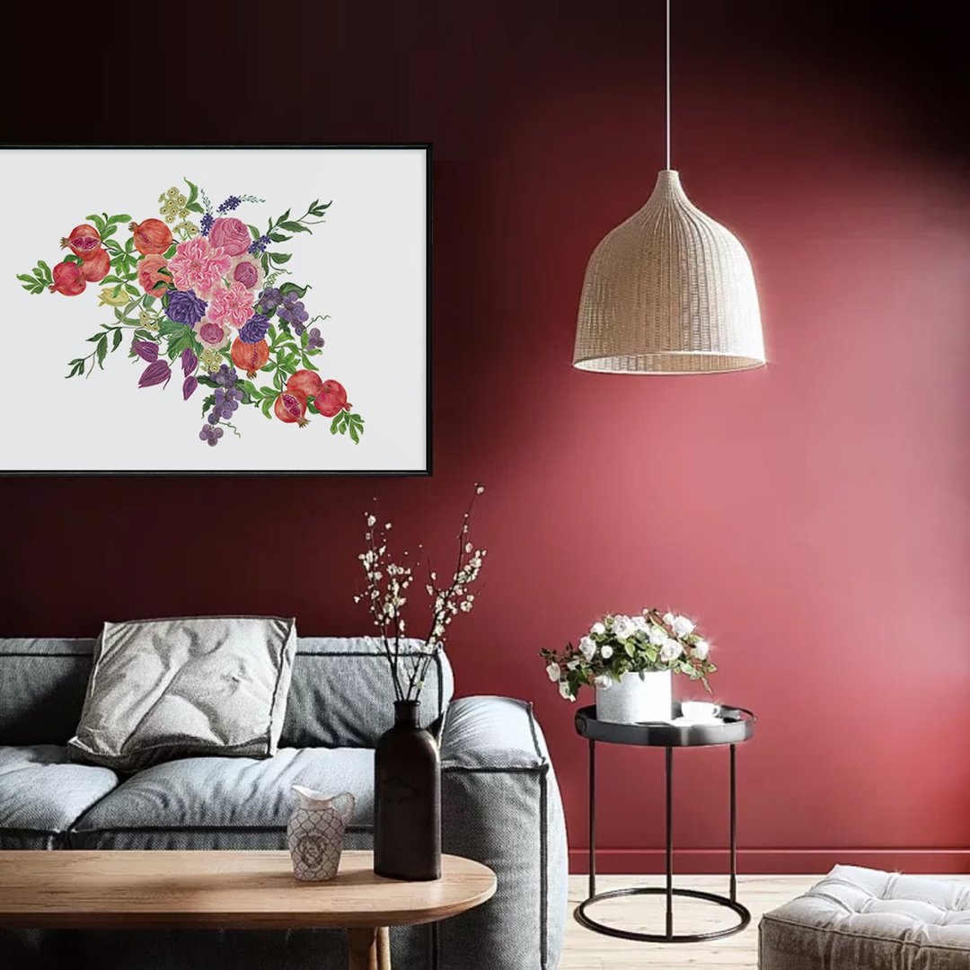 春暖花开-卧房挂画/花/插画/水彩画/摄影/餐桌/复制画/商空/居家 - 海报/装饰画/版画 - 其他材质 多色