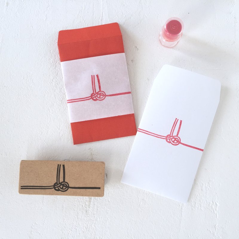 Mizuhiki Hanko with Awaji Knot - 印章/印台 - 其他材质 白色