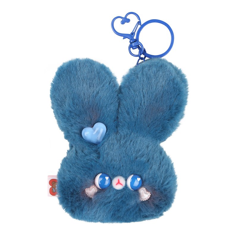 手工制作的国王兔 - 玩偶/公仔 - 棉．麻 蓝色