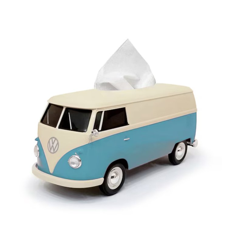 【完美礼物】典雅复古米蓝双色VW T1车型收纳盒 - 收纳用品 - 塑料 