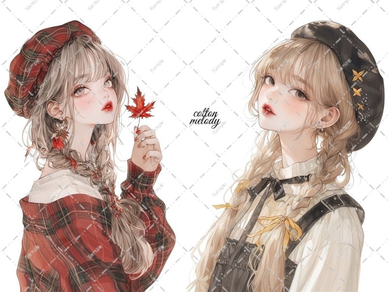 原创贴纸 no.6836 人物贴纸 原创贴纸 人物贴纸 女孩贴纸 原创人物贴纸 - 贴纸 - 纸 
