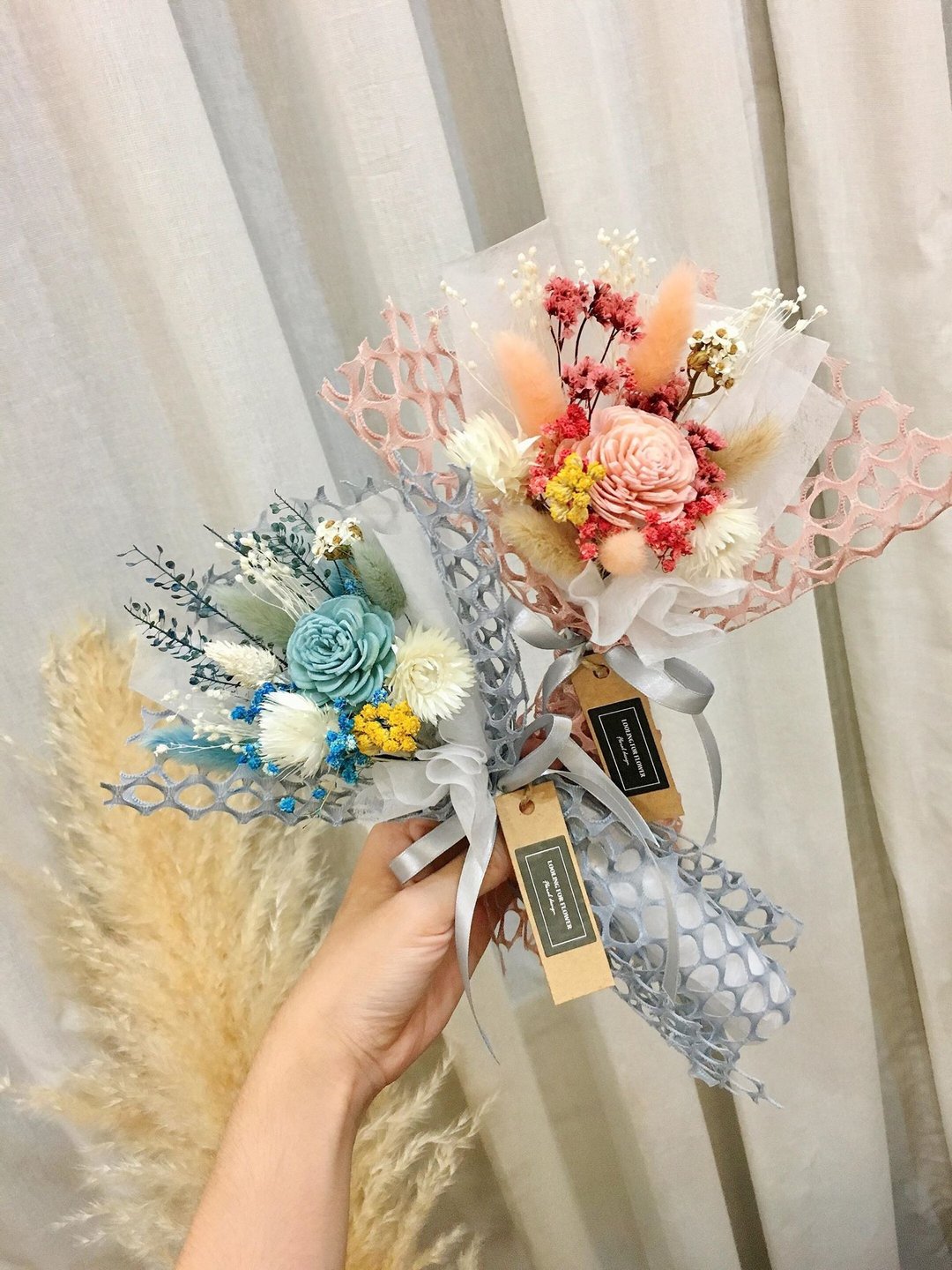 永生花束【小可人】干燥花束 生日礼物 毕业花束 母亲节花束 - 干燥花/捧花 - 植物．花 