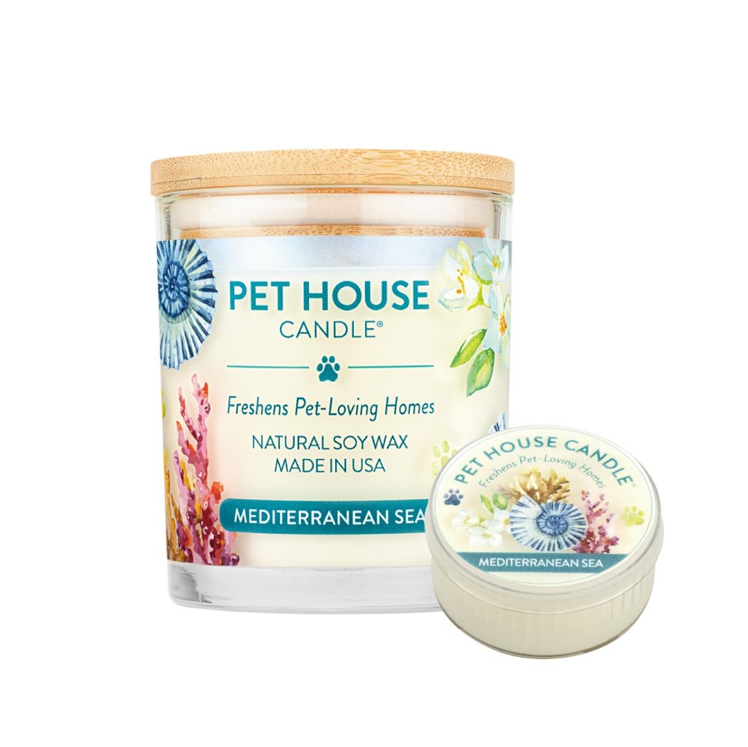 【美国PET HOUSE】室内除臭宠物香氛蜡烛-地中海风情 - 蜡烛/烛台 - 蜡 