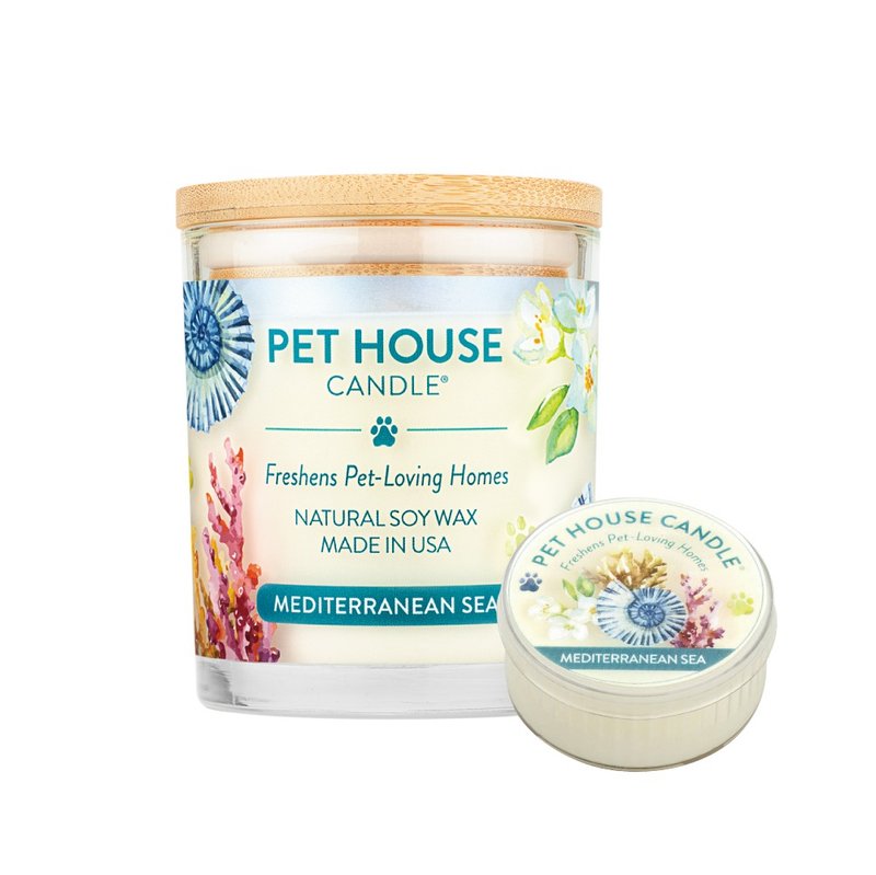 【美国PET HOUSE】室内除臭宠物香氛蜡烛-地中海风情 - 蜡烛/烛台 - 蜡 