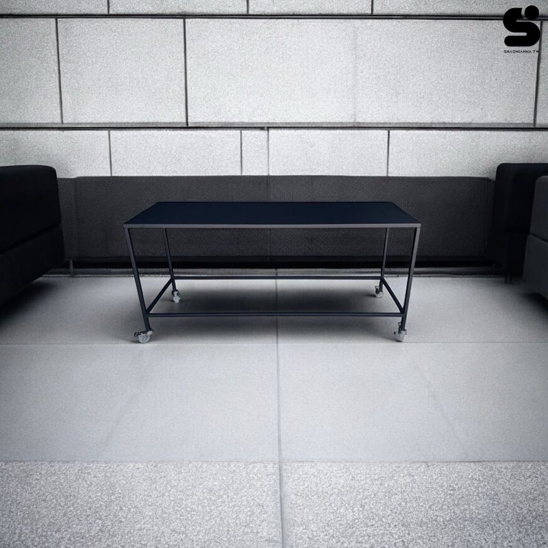 餐饮桌 工作风置物桌 工作台 普渡桌 工作桌 会议桌 会客室桌 - 餐桌/书桌 - 其他金属 黑色