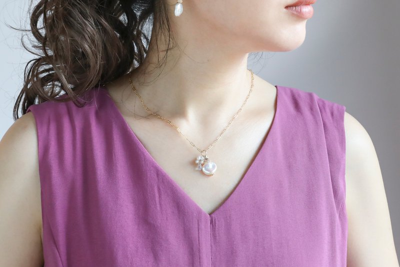 珍珠项链 estate 珍珠 - 项链 - 珍珠 白色