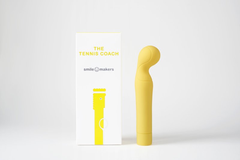Smile Makers网球教练-G点内用女用情趣按摩棒/圣诞礼物/交换礼物 - 情趣用品 - 硅胶 黄色